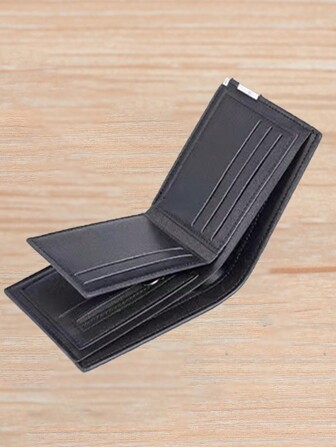 Solid Color Simple Men's Wallet With Multiple Card Slots Portable Money Cash White-Collar Workers For Male College Work Business Commute Office For Anniversary For Couple For Birthday Gift On Valentine Day Gift Gift Business Casual