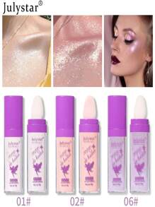 Julystar 10 克派對閃光高光粉，提亮您的全身 Y2K 妝容 - 1# - 查看 7