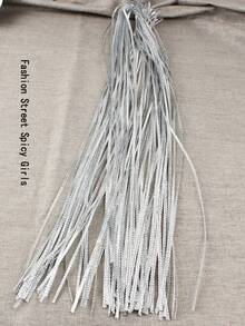 Conjunto De 20 Piezas De Accesorios Para El Cabello De Trenzas De Pp Plateado Para Mujeres, Incluyendo Diadema, Cinta De Colores Y Cuerda De Trenza, Para Un Estilo Personalizado De La Moda Callejera - Plateado - Ver 7