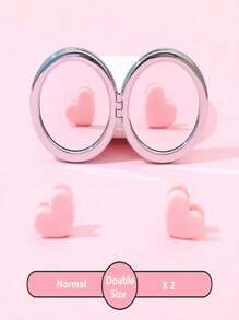 Glitter Moving Unicorn Pocket Mirror For Girls And Women - Pink - View 4