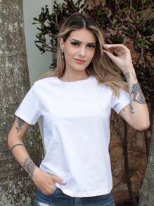 Women T-Shirts - White - View 2