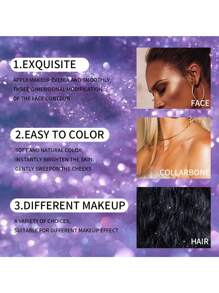 Julystar 10 克派對閃光高光粉，提亮您的全身 Y2K 妝容 - 1# - 查看 5