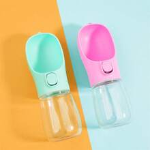 1入組便攜寵物水瓶戶外寵物水杯適用於小狗飲用水杯子寵物用品 - 粉色 - 查看 5