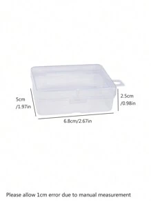 12pcs Transparent Portable Storage Box Suitable For Jewelry & Component Organizing - Clear - View 3