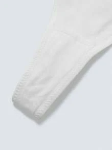 女士性感蝴蝶結丁字褲 - 白色 - 查看 6