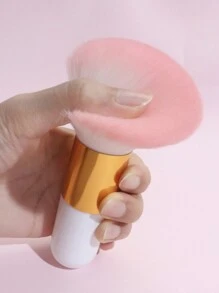 1支大号散粉刷，多功能化妆刷，可用于定妆或指甲粉，蓬松便携，可用作粉底刷、遮瑕刷、腮红刷、修容刷、古铜粉刷、散粉刷等。 - 彩色 - 查看 5