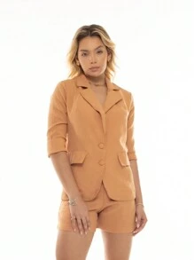 Women Suit Sets - Màu Khaki - Xem 4