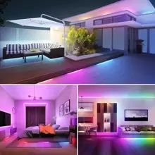 5v 5050 Rgb Led Light Strip Con Control Remoto Ir De 24 Teclas - Multicolor - Ver 8