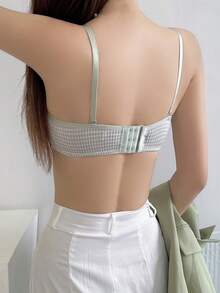 Summer Seamless Thin Strapless Bra For Women With Small Bust, Push Up & Anti-slip, Can Be Worn Two Ways