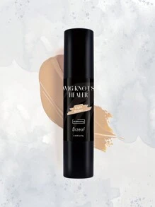 蕾絲假髮用假髮結遮瑕棒,蕾絲染色遮瑕棒,假髮結修復器帶刷子便攜式,髮色棒不可漂白前額,髮際線假髮,淺棕色-01 - 巧克力棕 - 查看 2