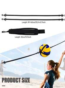 1pc Volleyball Spiiking Training Elastic Band Bounce Trainer For Jump Training And Pass Practice - Black - View 8