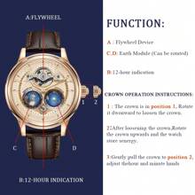 SEAKOSS 圓形錶盤機械手表 - 杏色 - 查看 4