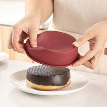 1pc 5 Inch Round Silicone Cake Mold For Baking Small Cakes Diy Handmade Baking Mold - Red - View 2