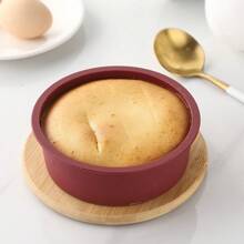 1pc 5 Inch Round Silicone Cake Mold For Baking Small Cakes Diy Handmade Baking Mold - Red - View 1