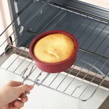 1pc 5 Inch Round Silicone Cake Mold For Baking Small Cakes Diy Handmade Baking Mold - Red - View 4