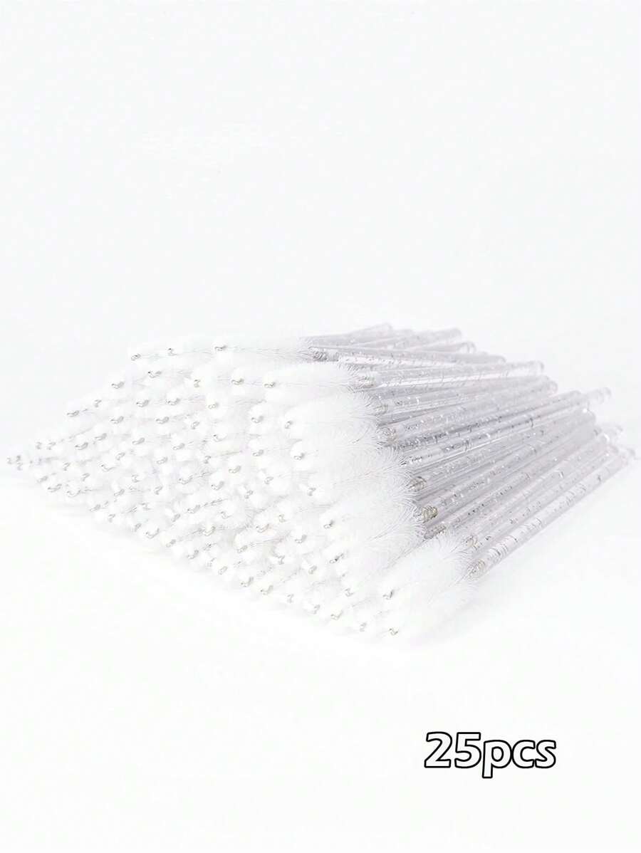 25pcs Disposable Eyelash Extension Brush Makeup Brush Mascara Wands Applicator Spoolers Eyelashes