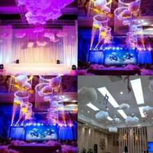 1pc Cloud Shaped Wall Hanging, Simple White Polyester Prop Cloud Design Hanging Decoration For Home,Home Decor ,Room Decor,Wall Decor - White - View 10