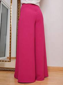 Women Pants - Hot Pink - View 8