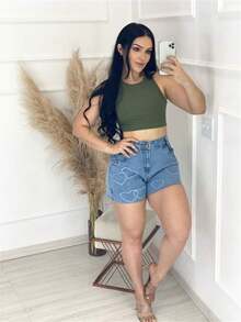 Women Denim Shorts - 36 - Ver 3