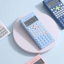 1pc Blue Scientific Calculator With High-definition Display For Students & Office Workers, Silicone Key Cover - Royal Blue - View 2