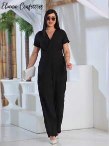 Women Jumpsuits - 黑色 - 查看 1