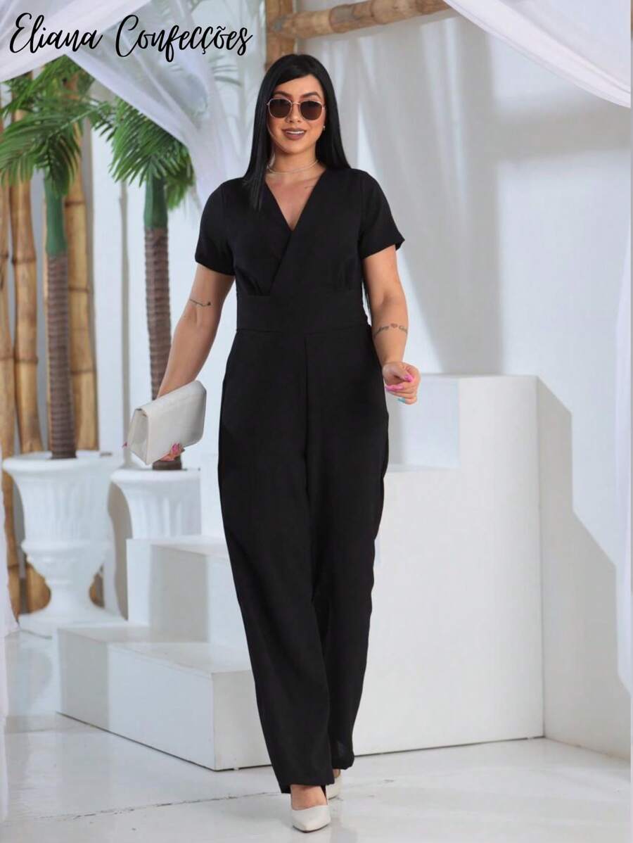Women Jumpsuits - 黑色 - 查看 1