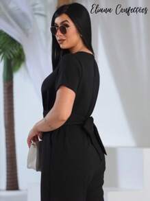 Women Jumpsuits - 黑色 - 查看 3