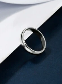 Nhẫn đơn đẹp - Bạc - Xem 5