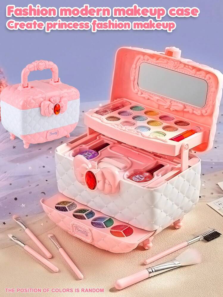 キッズ ガールズ 洗えるメイクアップおもちゃセット 本物の化粧品