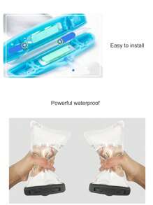 Universal Waterproof Phone Pouch, Waterproof Phone Case Compatible With IPhone 14 13 12 11Pro Max XS Plus Galaxy S22 Cellphone Up To 7.0", 3D Cellphone Dry Bag For Vacation Compatible Phone Models Apple 14 Pro, 14 Pro Max, 14 Plus, 14, 13 Pro, 13 Pro Max, 13 Mini, 13, 12 Pro, 12 Pro Max, 12 Mini, 11 Pro Max - Black - View 6