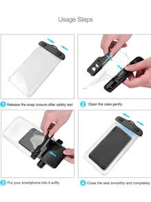 Universal Waterproof Phone Pouch, Waterproof Phone Case Compatible With IPhone 14 13 12 11Pro Max XS Plus Galaxy S22 Cellphone Up To 7.0", 3D Cellphone Dry Bag For Vacation Compatible Phone Models Apple 14 Pro, 14 Pro Max, 14 Plus, 14, 13 Pro, 13 Pro Max, 13 Mini, 13, 12 Pro, 12 Pro Max, 12 Mini, 11 Pro Max - Black - View 7
