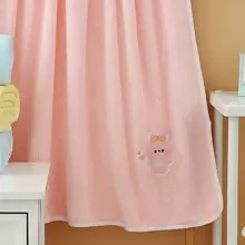 1 pièce Couverture épaisse en peluche de corail doux avec motif de lapin de dessin animé, 110 * 105 cm. Idéal comme couverture de bébé, serviette de bain pour nouveau-né. Parfait pour la Saint-Valentin