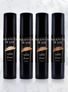 蕾絲假髮打結修復者,蕾絲染色修復膏,附刷子便攜式,髮色修飾膏,無漂白,適用於前部位置,髮線假髮,中棕色-02 - 摩卡棕 - 查看 6