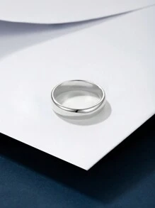 Nhẫn đơn đẹp - Bạc - Xem 4