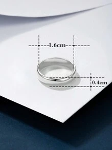 Nhẫn đơn đẹp - Bạc - Xem 3