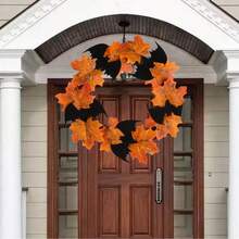 Halloween Decorative Floral Wreath - Multicolor - View 1