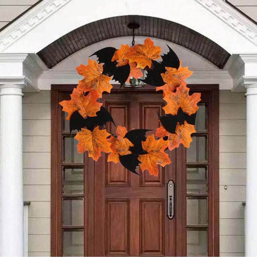 Halloween Decorative Floral Wreath - Multicolor - View 1