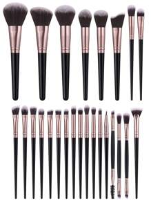 25支装化妆刷套装，优质合成毛眼影晕染刷套装，面部及眼部化妆工具，化妆刷套装，化妆刷套装，化妆刷套装，全套化妆刷，化妆刷套装，全套化妆工具，化妆刷套装，化妆刷套装，化妆礼盒套装 - 彩色 - 查看 3