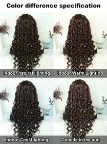 13*1.5 Big Bouffant Xoắn Ốc Xoăn Màu Nâu Sô Cô La 24 inch Dài Miễn Phí Một Phần Tự Nhiên Tổng Hợp Không Keo Chịu Nhiệt Sợi Mềm Tóc Mật Độ Cao Ren Phía Trước Tóc Giả dành cho Phụ Nữ Thời Trang Gợi Cảm Sử Dụng Hàng Ngày Trường Học Halloween Giáng Sinh Phụ Kiện Trang Phục & 1 Mũ Tóc Giả - Dark Brown - Xem 6