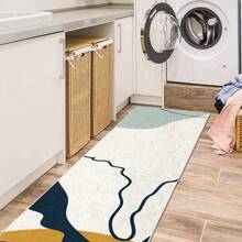 洗衣房地毯長廊地毯走道地墊廚房墊軟式不滑防滑膠機洗樓梯地氈跑道適用於大廳客廳臥室陽台硬木地板 - 淺灰色 - 查看 7