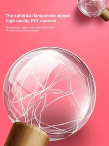 1pc Desk Lamp With Usb Port For Bedroom Bedside, Decorative Creative Gift Starry Night Light - White - View 7