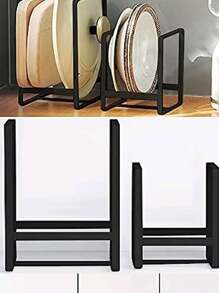 1pc Iron Dish Storage Rack, Minimalist White Dish Rack For Kitchen