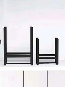 1pc Iron Dish Storage Rack, Minimalist White Dish Rack For Kitchen