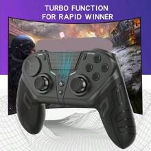 AyeBeau Vibration Gaming Controller And Usb Wireless Adapter, Compatible With Ps3 Pc Mobile Phone Tv - Black - View 5