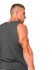 Men Tank Tops - Màu xám đen - Xem 2