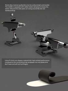 1 件紅輪合金軸承技術指板,尺寸 9.9x2.9x2cm 適合手指滑板和減壓【顏色隨機】 - 紅色 - 查看 6