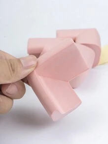 4 cái/bộ Dày lên Cao su mềm Chống va chạm Góc Bảo vệ Đối với Hình chữ L Tam giác Đồ nội thất , Màu sắc Bao gồm Màu hồng , Ánh sáng Màu xanh lá , Và Tím - Hồng - Xem 5