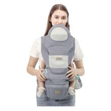 多功能嬰兒背帶,配備收納腰凳