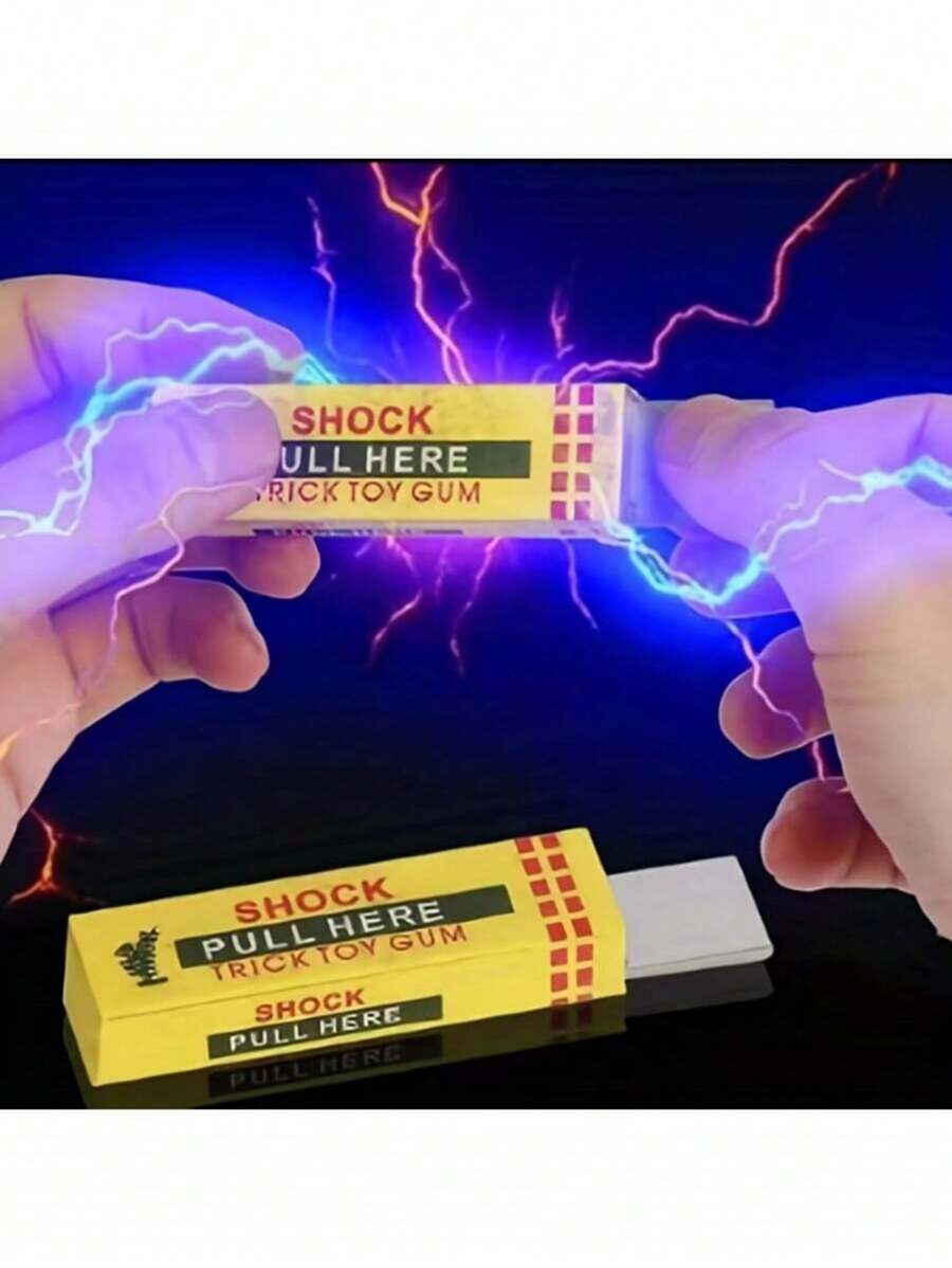 1入組/3入組塑料泡泡糖形狀有趣的電擊玩具(3種顏色) - 彩色 - 查看 1