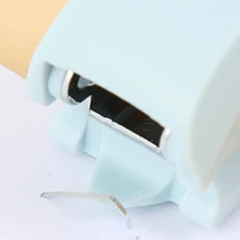 Blue Mini Cute Cartoon Stapler For Students, Small Staples Included - Blue - View 1